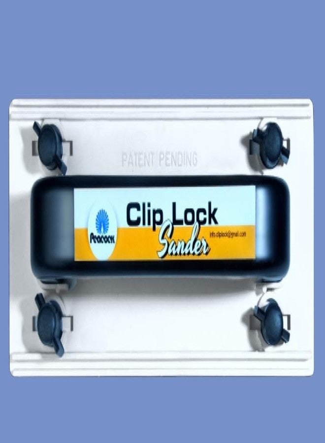 بيكوك صنفرة يدوية من بيكوك مع حامل ورق صنفرة إسفنجي (9 بوصات × 4 بوصات) | أداة صنفرة مريحة للجدران والخشب والمعادن والجص | تناسب ورق صنفرة نصف A4 | للاستخدام الجاف والرطب - وسادة صنفرة واحدة - Image 2